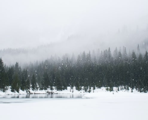Foto einer Winterlandschaft